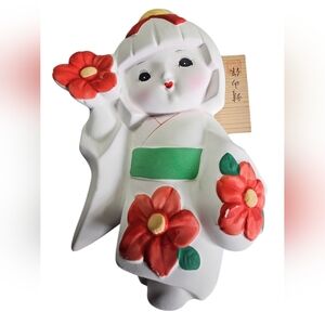 Vintage Japanese Hakata bisque Geisha Doll